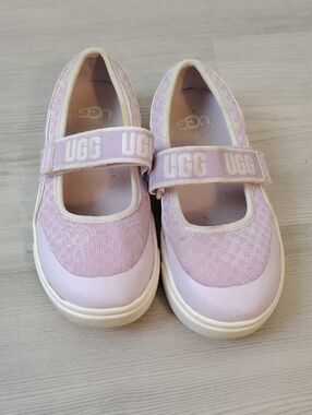 UGG Kids Lilac Mary Jane Velcro Sneakers